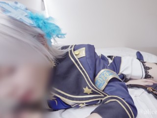 💙【AliceHolic13】 Idol Game Cosplaying stage costume creampie compilation hentai video