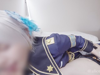 💙【AliceHolic13】 Idol Game Cosplaying stage costume creampie compilation hentai video