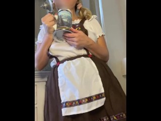 Beer wench is more badly behaved than the customers. Watch me squirt and real clit orgasm