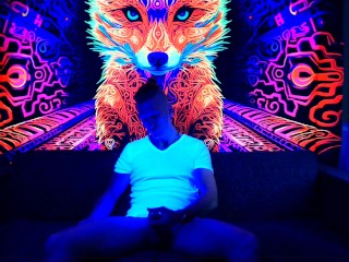 Getting fucked in the Black Light Lounge😈