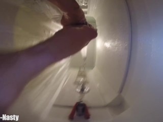 Naked Whore Takes A Shower Spreads Legs Gags and Cleans and Shows Her Shaved Fuck Holes