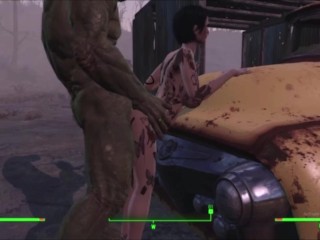 Big Ass Tatooed MILF Morning Fucked By Friendly Mutant: Fallout 4 AAF Mod Sex Animation Video Game