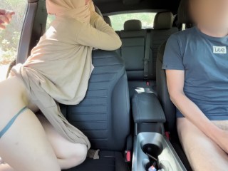 My Muslim Wife's First Dogging in public. French hiker almost ripped her pussy apart.
