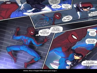 Spider Verse 18+ Comic MJ Fuck Spider Gwen Stacy IN Public