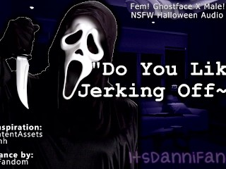 【NSFW Halloween Audio Roleplay】 Fem! Ghostface Wants You to Play with Your Cock For Her | JOI 【F4M】