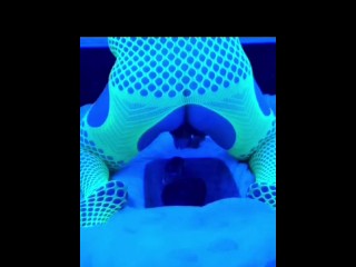 The bitch fucks with a strapon , jerks off a dick just in the ass