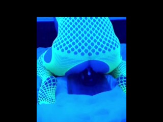 The bitch fucks with a strapon , jerks off a dick just in the ass