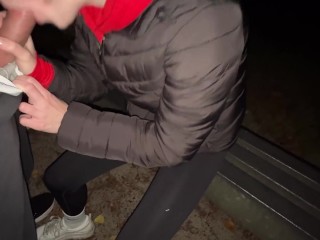 Spontaner, Riskanter Fick im Park bei unserem Nachtspaziergang