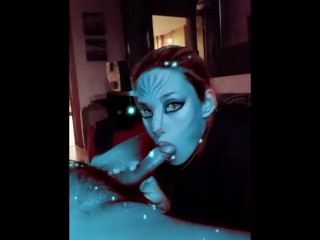 real avatar sucking a human cock