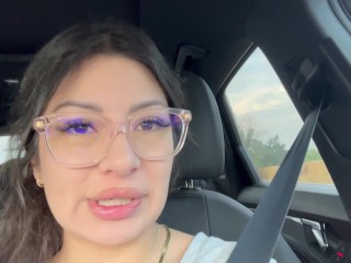 Latina Drives Around In Public With Cum On Her Face After Sucking The Soul Out Of Him!!!