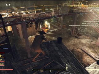 Сексуальный Фоллаут 76 обнажает ягодицы.девушек