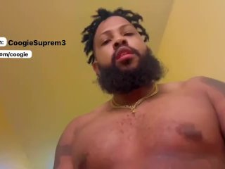 Coogie Supreme Almost Caught Jerking Off In Hotel Lobby. Huge cum shot on floor