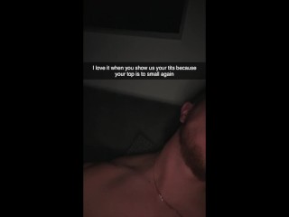 Cheerleader wants to fuck nerd classmate on snapchat