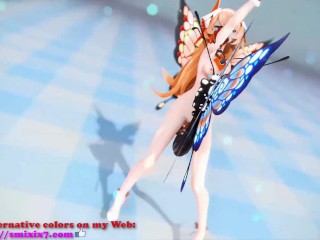 Rozaliya Olenyeva Honkai Impact 3rd Double Insect Hentai Nude Sex Dance Pink Cat MMD 3D Blonde Hair