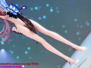 Rozaliya Olenyeva Honkai Impact 3rd Double Insect Hentai Nude Sex Dance Pink Cat MMD 3D Blonde Hair