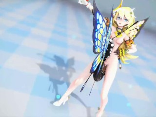 Rozaliya Olenyeva Honkai Impact 3rd Double Insect Hentai Nude Sex Dance Pink Cat MMD 3D Blonde Hair