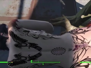 Tatooed MILF Fucked Dogstyle In Van by Big Dick Mutant Until Orgasm | 3D Sex Animation Fallout 4