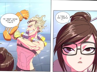 【Lewd Comic/Doujin Dub】 Overwatch Junkrat X Mei | feat. MetallicfoxNSFW 【Art: bokuman】