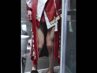 (伪娘)原神: 八重神子屑狐狸后入练习色色/Genshin Imapct:Yae Miko masturbation with dildo TRAP/男の娘コスプレ