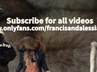 Fur Fetish Couple Francis & Alessia sensual Handjob, doggy Sex Cumshot