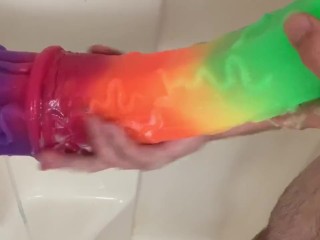 washing my massive rainbow cokc