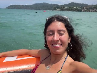 Приключения на острове - взяли лодку чтобы потрахаться на необитаемом пляже