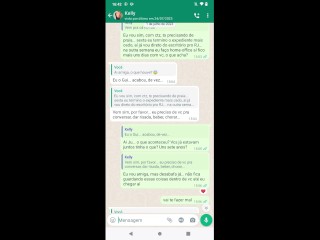 Conversa do WhatsApp  Amigas falando putaria