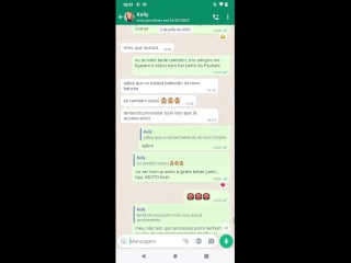 Conversa do WhatsApp  Amigas falando putaria
