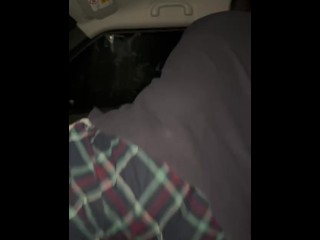 Quickie in the car goes wrong, get caught