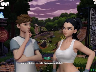 Peach Hills Division - Busty babe naked on the woods (1)