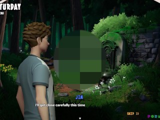 Peach Hills Division - Busty babe naked on the woods (1)