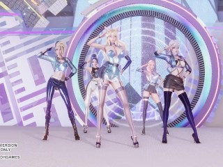 [MMD] BLACKPINK - THE GIRLS Ahri Akali Kaisa Evelynn Seraphine Hot Kpop Dance League Of Legends