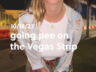 Peeing on the Las Vegas Strip