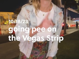 Peeing on the Las Vegas Strip