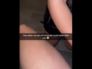 Intense Snapchat Sexting: 18-Year-Old Girlfriend Goes Raw with Sister's Boyfriend Cheating