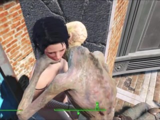 Erect Zombie Cock gets Juicy Ass Fuck from Porn Star Adventurer | Fallout 4 AAF Mods Animation Sex