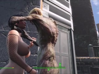 Erect Zombie Cock gets Juicy Ass Fuck from Porn Star Adventurer | Fallout 4 AAF Mods Animation Sex