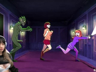 Mystery Bang - Velma & Daphne - BEST Halloween Gangbang