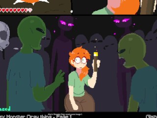 Minecraft Porn Comic Alex's Monster Orgy Comic Porn (Gangbang)