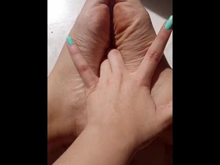 Putting my fingers deep inside