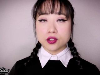 Wednesday Cosplay -ASMR- Secretly Loves Your Cock