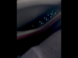 Hidden wanking in car with cumshot 🚗 💦