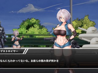 【#01DxR-明日が良い日になりますように 実況(体験版)】「揉ませろ！」無感情な爆乳美女が背後からおっぱいを揉まれまくったり・・(アニメーション同人エロゲー 明日がいい日になりますように）