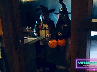 Wife Porn by Wifebucket - My wife and her surprised me for Halloween