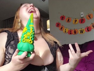 Goddess Klairé Achieves Multiple Orgasms with HUGE DILDO! — HALLOWEEN SPECIAL