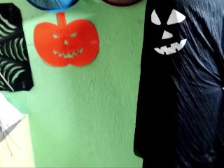 Stepmom make wish stepson fuck her on this Halloween! hindi voice