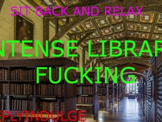 RISKY PUBLIC SEX IN A LIBRARY (ASMR AUDIO) INTENSE DIRTY PUBLIC FUCKING