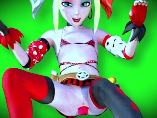 3D cartoon Henri Harley Gwen anal prolapse gape Quinn Tennyson close up rose bud wrecked ass DC mult