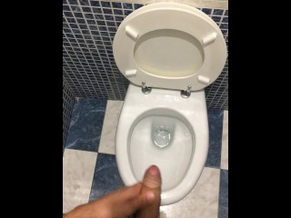 Caught Masturbate Public Toilet Mall With Other People Around