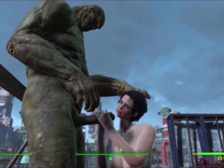 To Big to Deepthroat Hard Rough Angrily Fucked Instead|Fallout 4 3D Animated Sex Mod